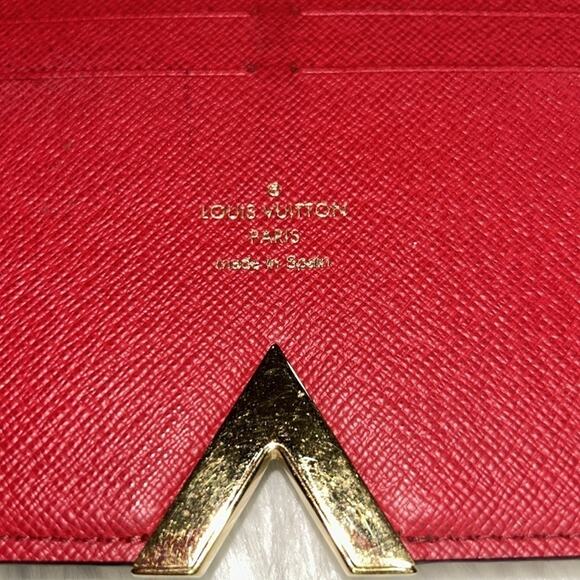 Louis Vuitton Monogram Canvas Cerise Leather Kimono Wallet - Picture 7 of 16